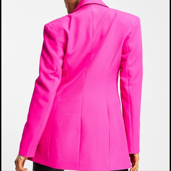 Women double breasted slim blazer - Picture 4 of 7